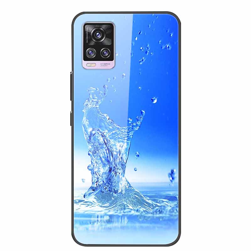 6.44" Tempered Glass Case For Vivo V20 Pro Case V 20 Pro Soft Bumper Hard Back Cover For Vivo V20 Pro 2020 Phone Case Coque Para