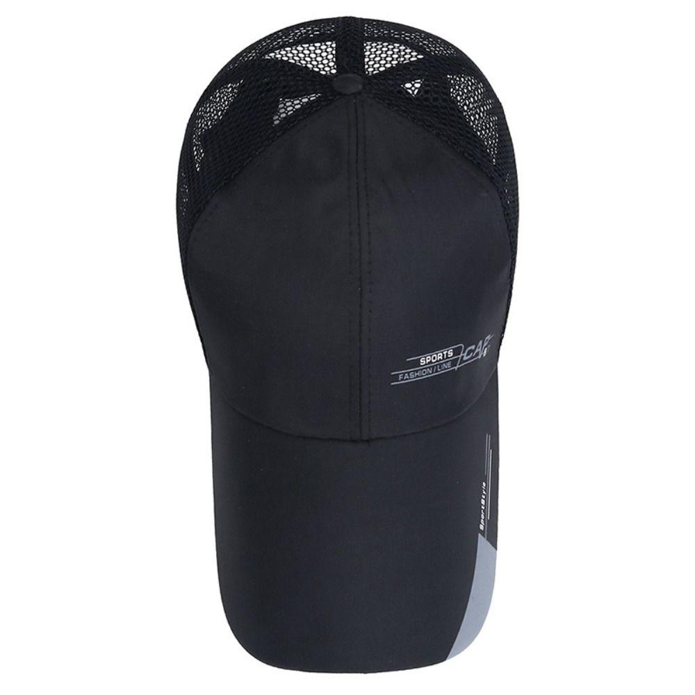 Wide Brim Mesh Baseball Cap Breathable Hip Hop Hats Unisex Sun Visor Hat  Summer