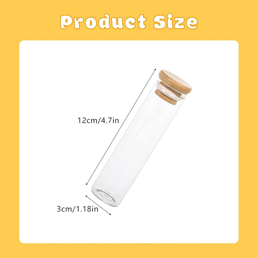 Klmnop 2 Pack Cat Whisker Jar, Transparent Glass Cat Whisker Vase with Sealed Bamboo Lid, Cat Whisker Collector Cat Whisker Holder Loss of Cat