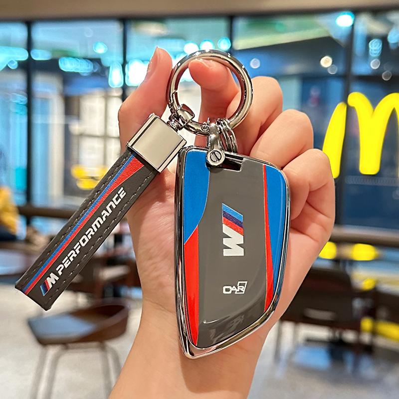 Racing Style TPU Car Key Case Cover Bag Protection Shell for BMW X1 X3 X5 X6 X7 1 3 5 6 7 Series G20 G30 G11 F15 F16 G01 G02 F48 ysbf88