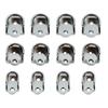 2 Pcs Wardrobe Closet Rod Bracket 16/19/22/25mm U-Shaped Open Type Socket Bracket Shower Curtain Rod Pole End Supports Socket