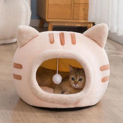 Nueva comodidad para dormir profundo en invierno, Cama para Gato, esterilla pequeña, cesta, productos para casa de perro pequeño, tienda para mascotas, nido de cueva acogedor, Cama Gato interior