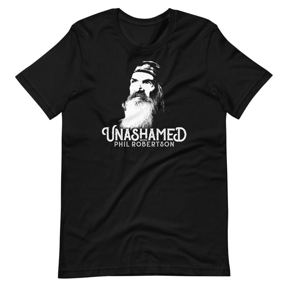 UNASHAMED with Phil Robertson Podcast T Shirt Full Size S-5XL Unisex T-Shirt M