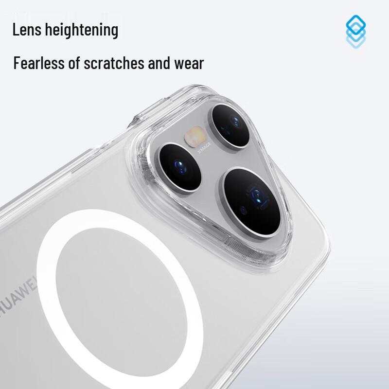 Mr. Blue Gorilla Transparent Magnetic Drop-Proof Phone Case for Huawei Pura 80 Series