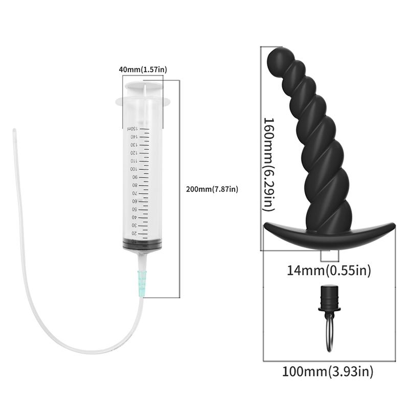 Hollow Silicone Anal Beads Butt Plug Masturbation Couples Flirting  Adult Game Enema cleaning Anal Sex Toy for Women Men Gay