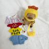 8-10Pcs Capybara Plush Doll With Clothes & Accessories Cute Stuffed Animal Dress Up Doll Toys Set
