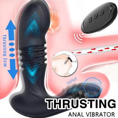 Anal automat telescopic masaj de prostată pentru bărbați, telecomandă fără fir, butt plug, vibrator anal, jucării sexuale pentru bărbați