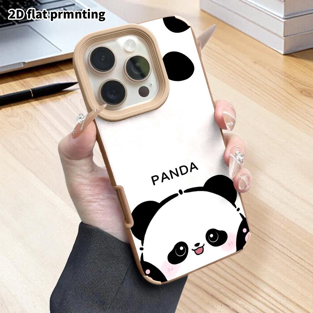 Phone Case: 2D Flat Lambskin Suitable for iPhone 18 17 16 15 14 13 Pro Film Protective Case, Bottom Peeking Out, Christmas and Halloween Gift