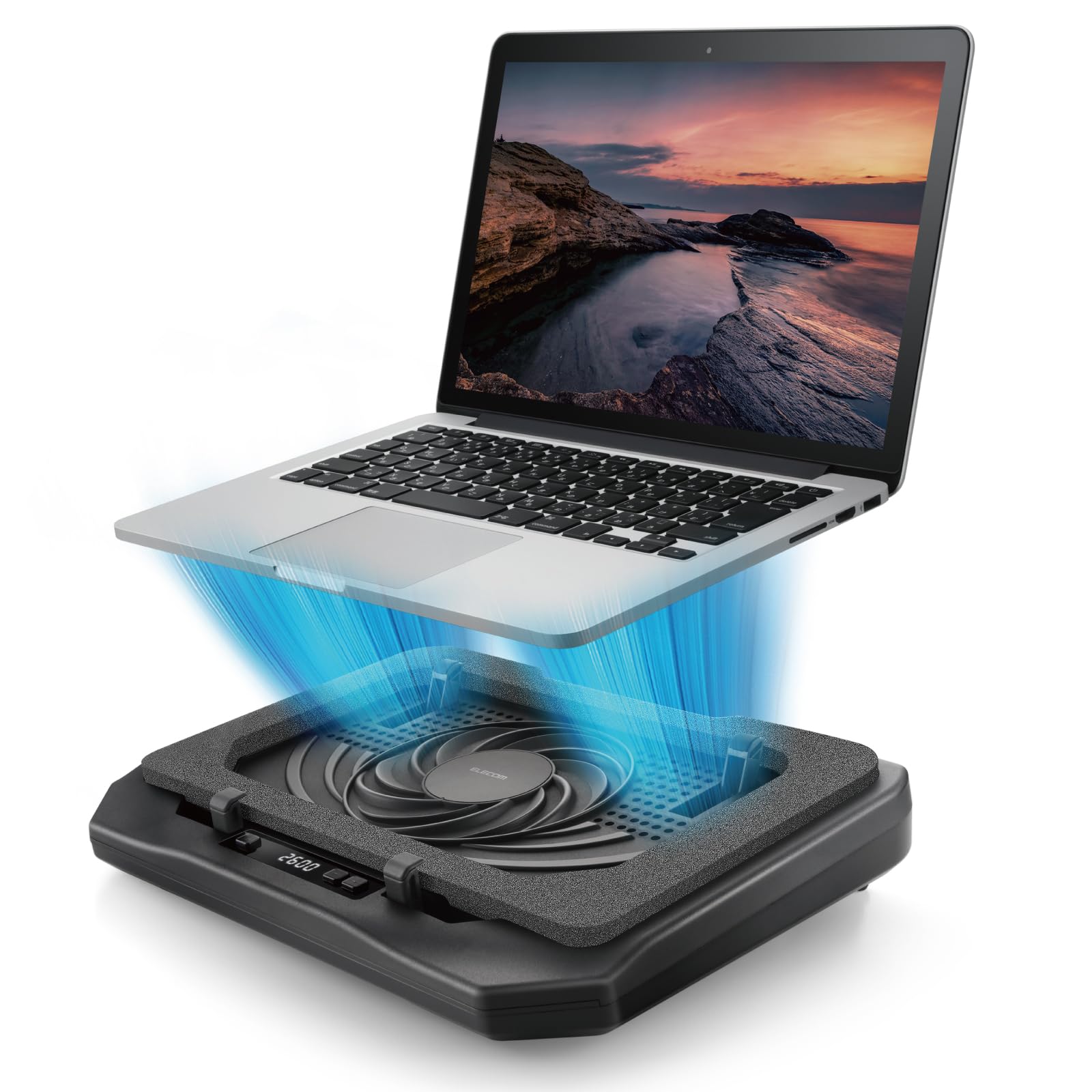 

Elecom Вентилятор охлаждения Охлаждение ПК Высота SXWCL24BK Подставка, Высококлассный тип, Подкладка, Регулируемый, чёрный