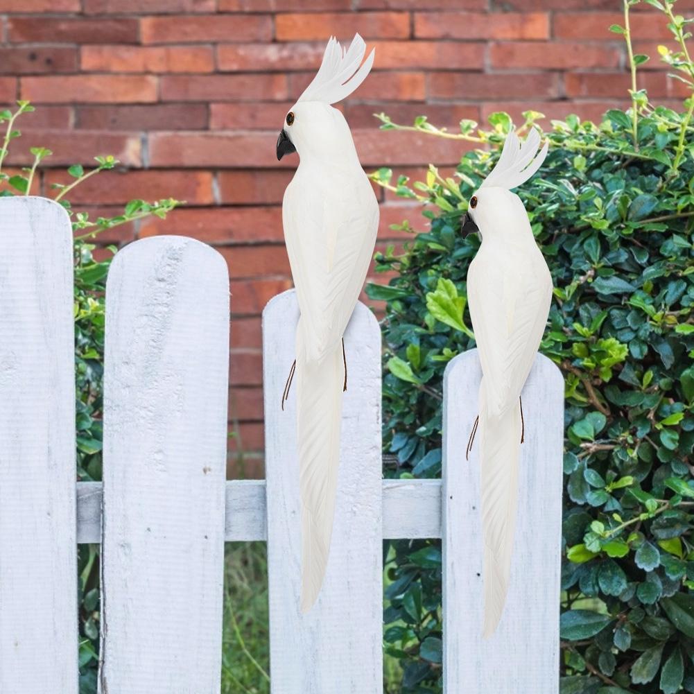 27,5 cm Roztomilý Simulační Pěnový Papoušek Umělý Pták Dekorace pro Zahradu Domácí Dekorace