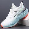 Foreign trade men's shoes spring and summer platform rebound comfortable running shoes youth lace-up color matching breathable sports shoes
