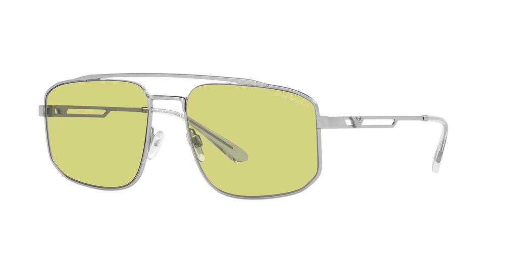 Sunglasses EA2139 MATTE SILVER Lens 57 [Emporio Armani] Frame/GREEN