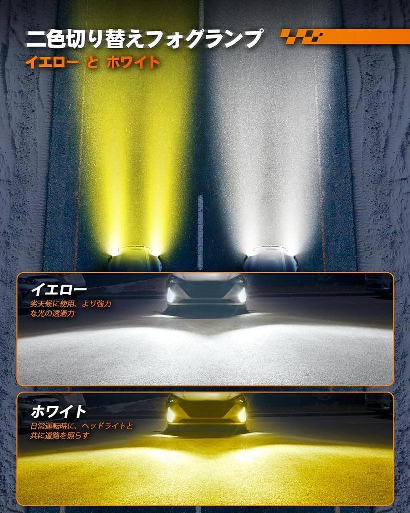 SEALIGHT Fog Lamp, H11, H8, H16 LED, 2024 Super Explosive Light, 15,000 LM, Horizontal