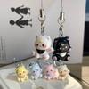 Cute Cat Pendant Keychain Phone Strap Lanyard Strap Backpack Charm Accessories Car Keys Decoration Handmade Jewelry Gift