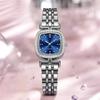 Quartz Movement Watch for Women Lady Dress Casual Wristwatch Alloy Strap Brecelet Watches