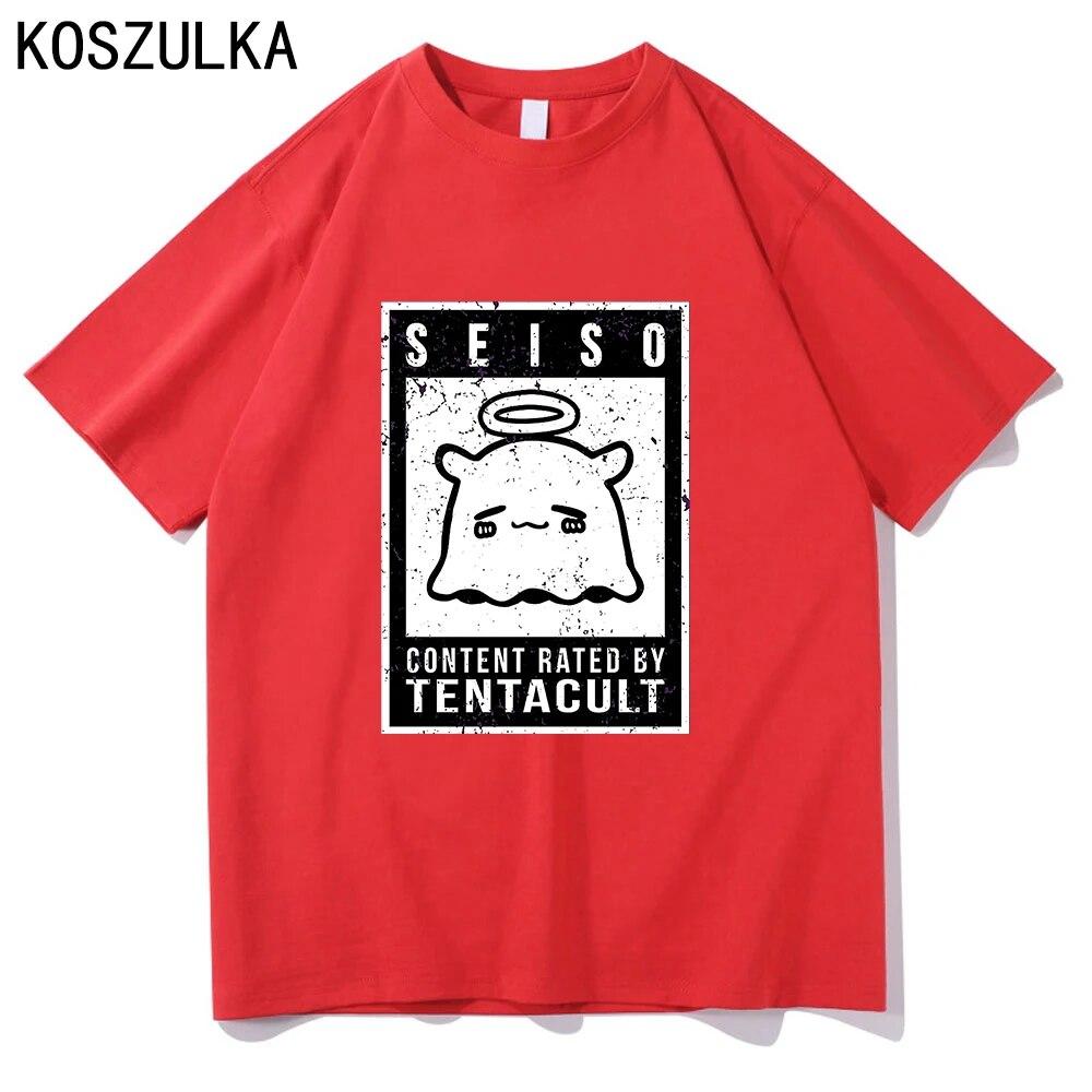 Hololive Takodachi T-shirt High Quality Cotton Tee Shirt Summer T Shirts Graphic Sudaderas Tako Unisex/women Hip Hop Sweatshirts Unisex