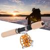 26in Telescopic Fishing Rod with Reel Set Portable Outdoor Winter Ice Fishing Tackle