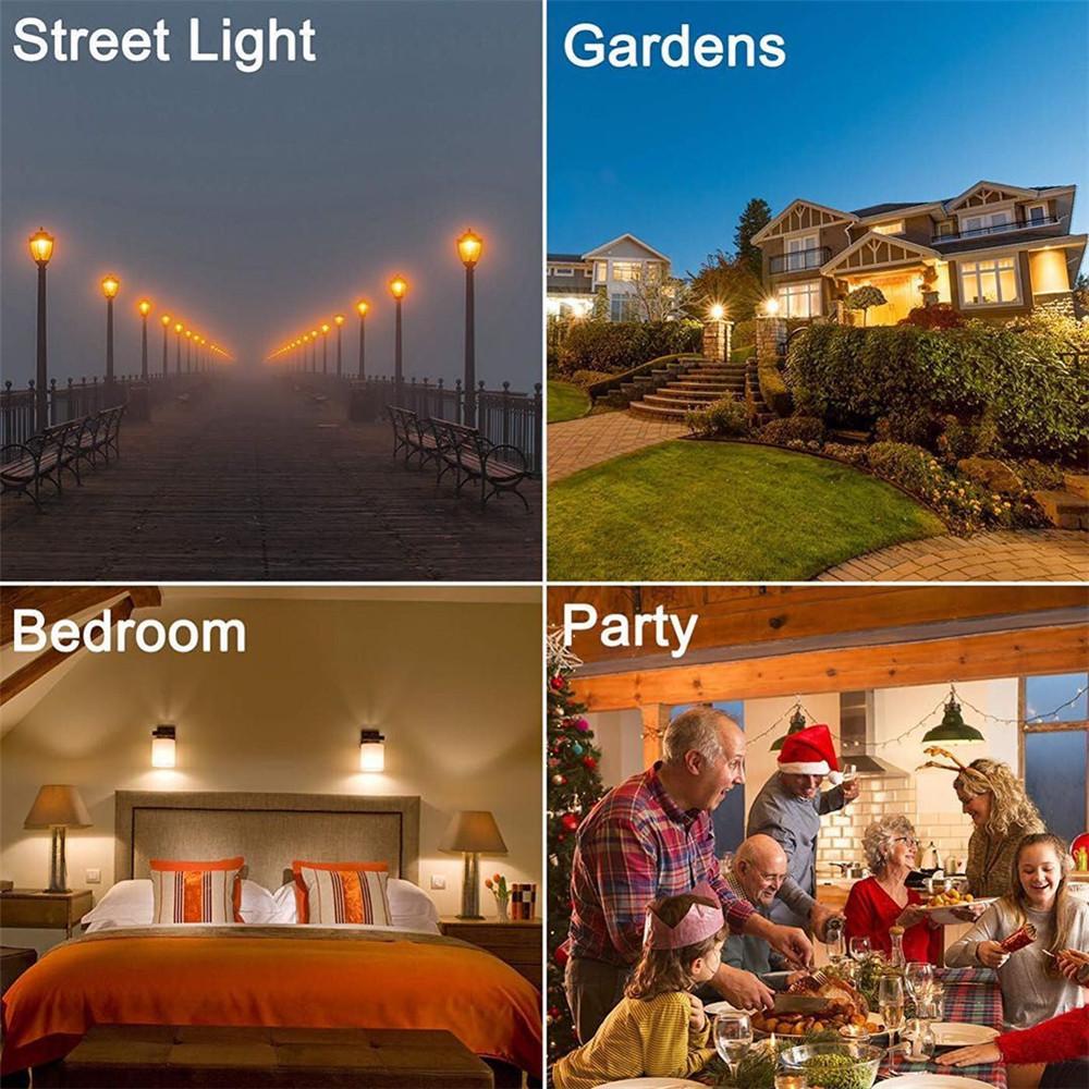 2pcs LED Simulation Realistic Flame Lamp Christmas Bar KTV Atmosphere Lamp