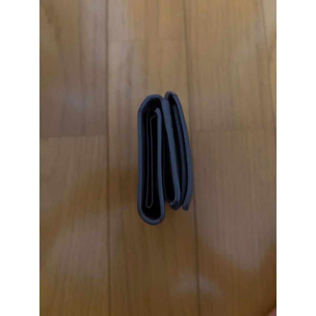 Used SAINT LAURENT YSL Logo Trifold Wallet Black Gold Hardware