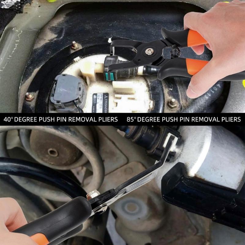 Schnellverschlüsse Automobil-Elektriksteckverbinder Zange zum Entfernen von EVAP-Kraftstoffleitungen 85-Grad-Winkel Legierung Trennwerkzeug