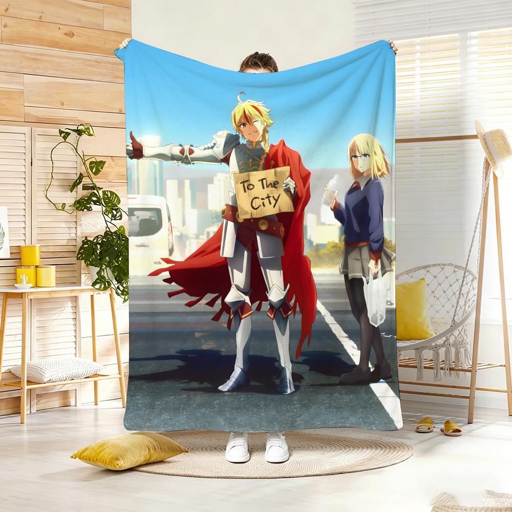 Dark Fantasy  Anime F-Fatestrange Fakes Throw Lightweight 240G Flannel Blanket Soft Skin-Friendly For Summer Cooling