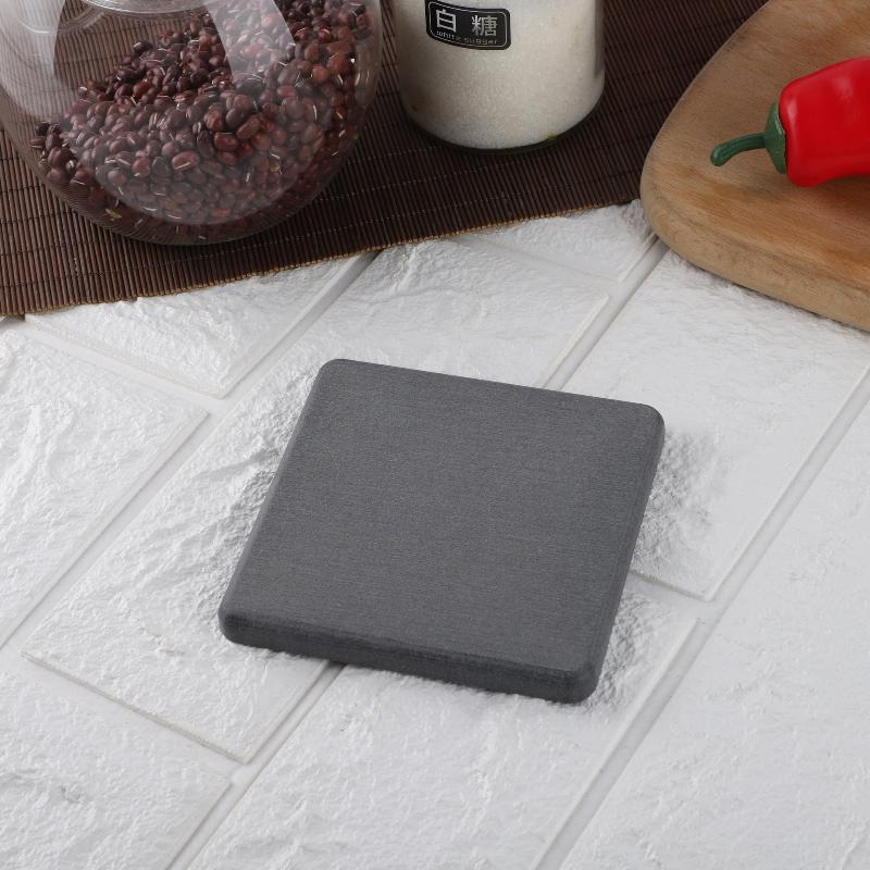 Solid Color Round Square Diatomaceous Earth Mats Toiletries Coasters Simple Absorbent Non-Slip Cup Home And Decoration Kitchen