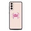 Phone Case Cover for Samsung Galaxy S25 Edge S24 S23 S22 S20 S21 FE Ultra S10 S10E Plus Soft TPU Marine Life, Crabs, Lobsters