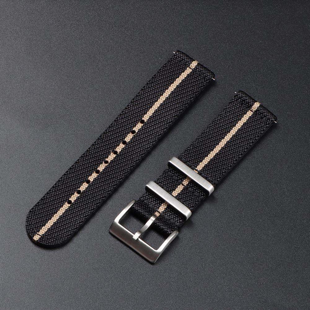 

20mm 22mm Nylon Watch Band for Military Sport Quick Release Watch Strap Army Woven Canvas Fabric Replacement Wristband Belt 20mm