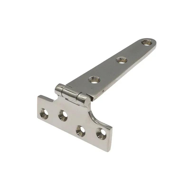 2Pcs Stainless Steel Marine Grade Heavy Duty Polished Door Hinge For Windows T-shaped Hinge Cast Strap for Boat Hardware