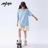 MJ STYLE Damen Baumwoll Kurzarm T-Shirt & Shorts Set