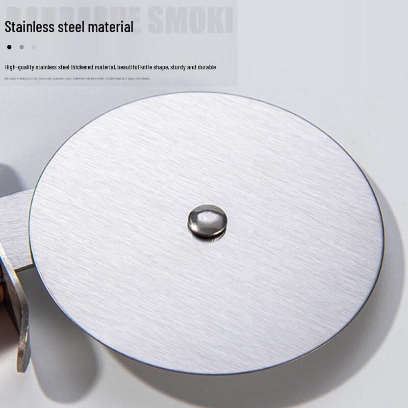 Jiwanggu Stainless Steel Pizza Cutter with Bamboo Handle - Set of 3