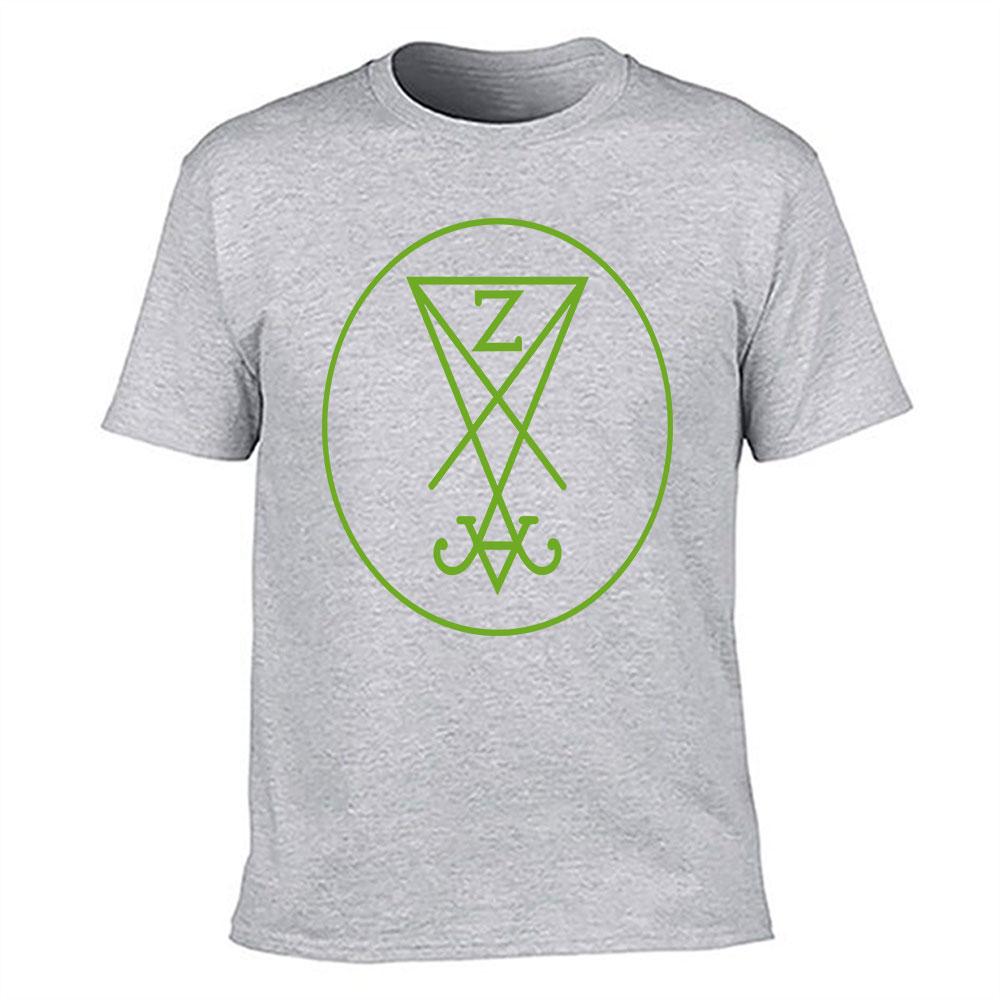 Unisexs Cotton Tshirt With Green Geometric Z Pattern Casual Crew Neck Short Sleeve Tee For Daily Wear Streetwear Style Top