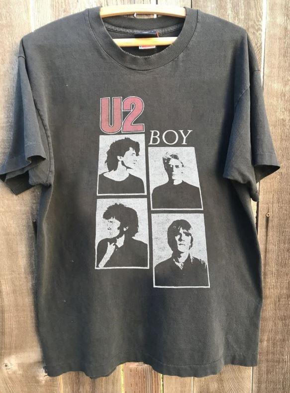 Vtg U2 charcoal t-shirt men women classic style QT2679 S