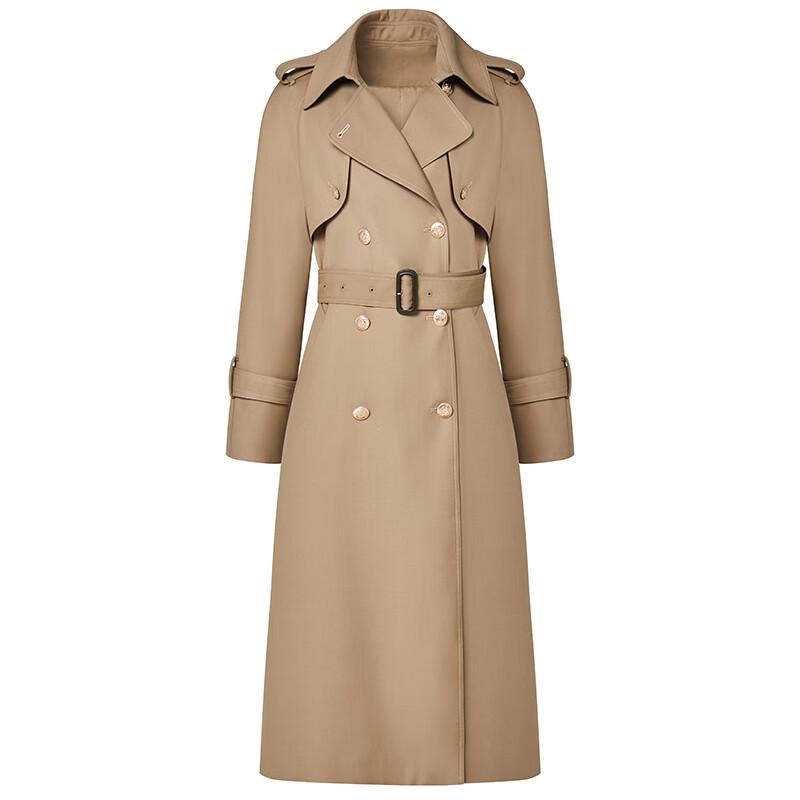 G·TENNA YY6606 Women s Double-Breasted Trench Coat L