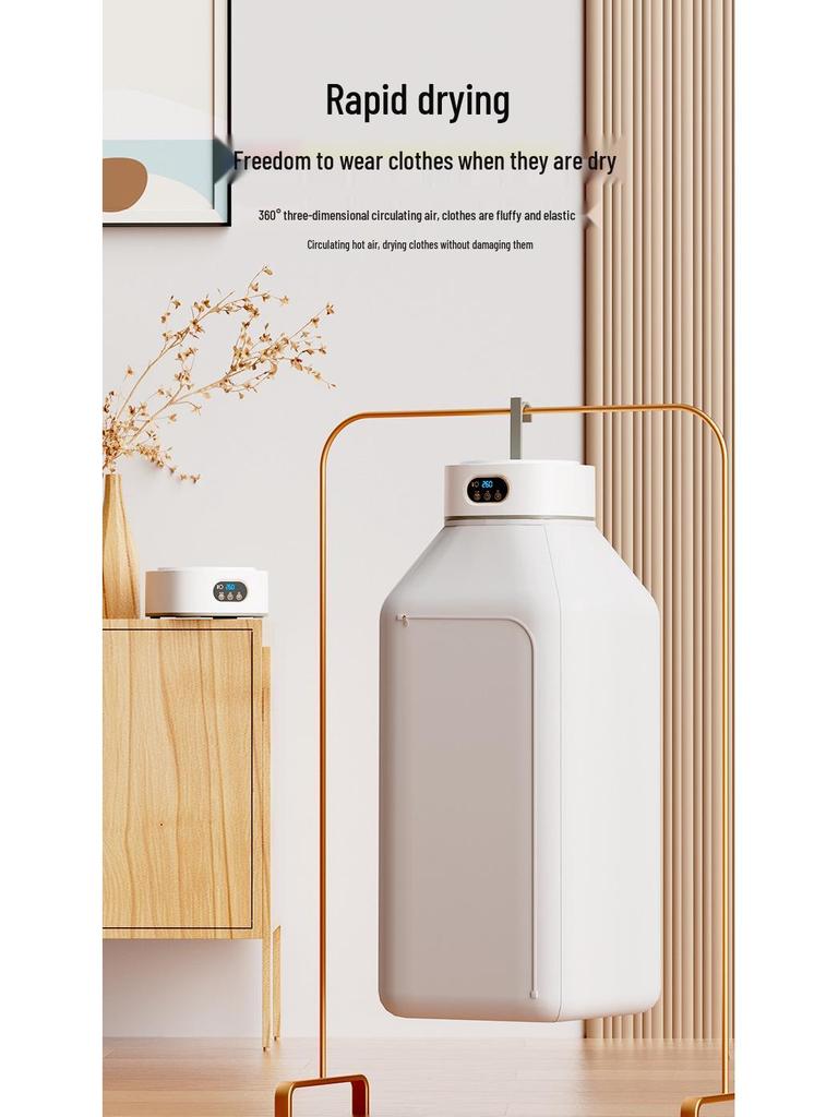 Foldable Portable Automatic Clothes Dryer for Dorms and Homes