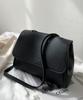 Women's Korean-inspired Shoulder Bag, Simple Square Design, Small Mini Shoulder Bag, Synthetic Leather (black)