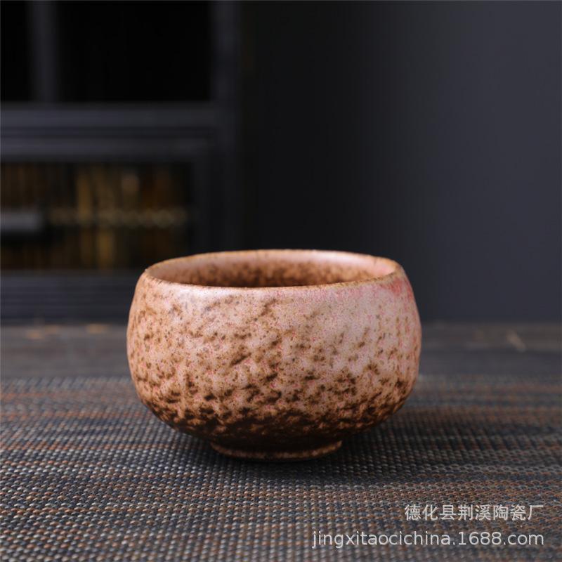 Ceramic Master Cup Kung Fu Teacup Retro Ceramic Cup Outdoor Camping Cup Household Coarse Pottery Tea Cup