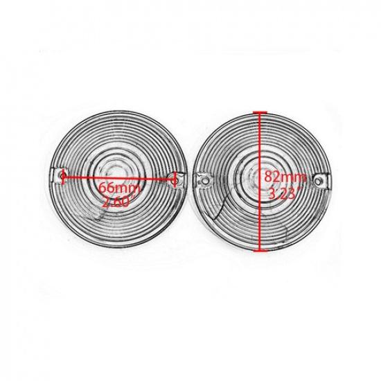 Turn Signal Light Cover Smoke Lens FIT For Harley Heritage Softail Touring 86-19