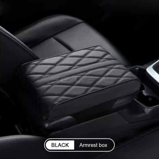 Car Armrest Pad Cover Auto Center Console Box Pu Leather 5cm Thicken Cushion Mat