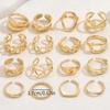 6Pcs/Set Geometric Cuff Rings Set For Women Fashion Chic Smooth Irregular Adjustable Finger Ring Vintage Jewelry Gift 2026