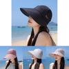 Summer Wide Brim Sun Hat With Removable Hat Top Breathable Sunshade For Outdoor Activities