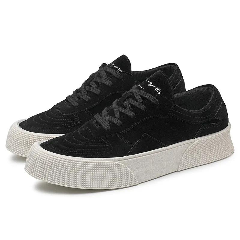 

Mens Sneakers Luxury Brand Designer Sports Shoes Trend Round Toe Skateboard Shoes Men Casual Vulcanized Footwear Tenis Masculino 44