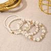 Women' Pearl Bracelet 4 Pieces SET Pearls Set PEARLS Wedding