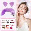 Cute Fox Tail Anal Plug Cat Ears Headbands Set Soft Cat Ears Headbands Collar Erotic Cosplay Couples Accessories SM Sex Toys