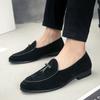 Fashion Leather Shoes for Men Slip On Soft Shoes Man Comfortable Casual Men Suede Loafers Moccasins Driving Shoe Male Rubber Sole
