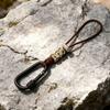 Braided Rope Water Bottle Lanyard Zinc Zinc Alloy Carabiner Hook Essential Key Chain Lanyard  Mountaineering