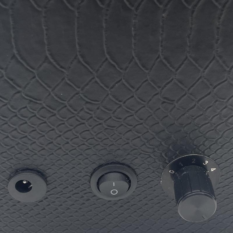 Snake Skin Pattern Leather Watch Winder: 3 Positions + 3 Storage, Auto Stop Open, 5 Ambient Light Modes