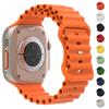 Strap For Apple Watch Ultra 1 2 Band 49mm Ocean Belt Sport Silicone Bracelet Correa for iWatch Series 9 8 7 6 SE 42mm 44mm 45mm