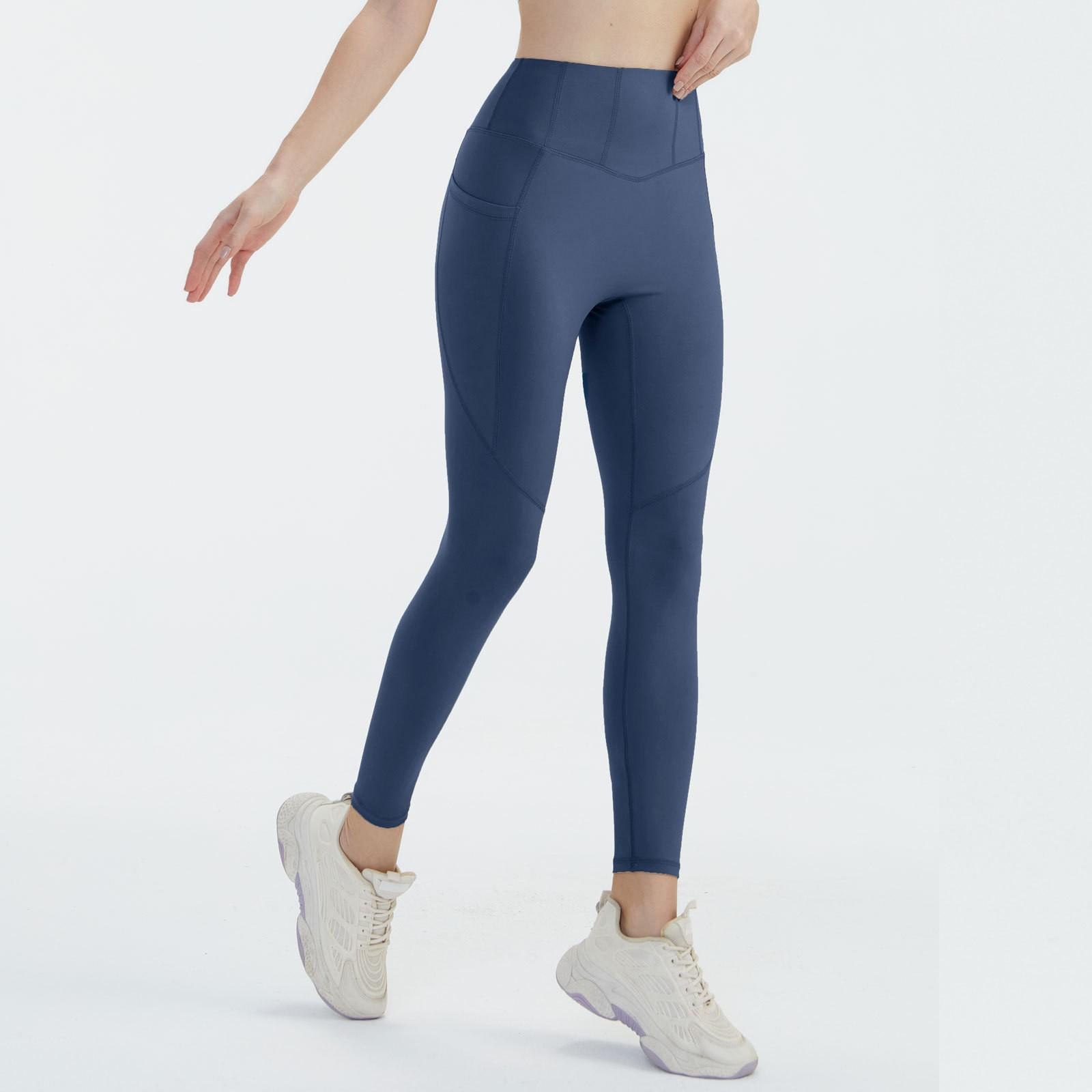 

Женские брюки летние свободные штаны для йоги удобные тренировочные штаны S синий