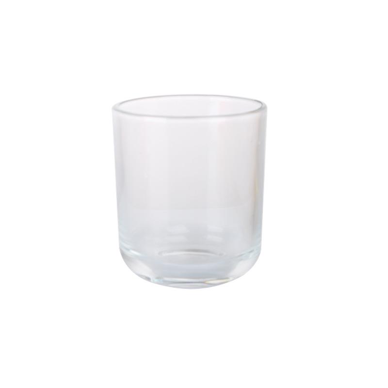 U-shaped Aromatherapy Wax Candle Holder - Transparent Glass Ornament